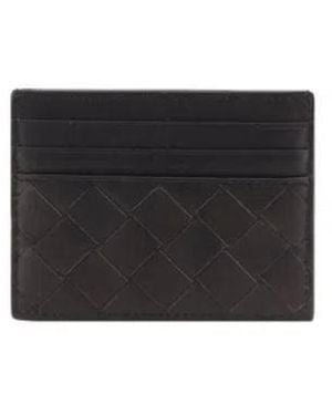Bottega Veneta Intrecciato Card Holder - Black