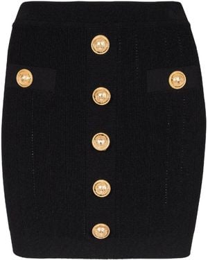 Balmain Viscose Skirt - Black