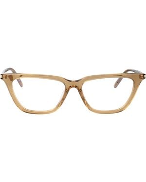 Saint Laurent Transparent Acetate Glasses - Brown