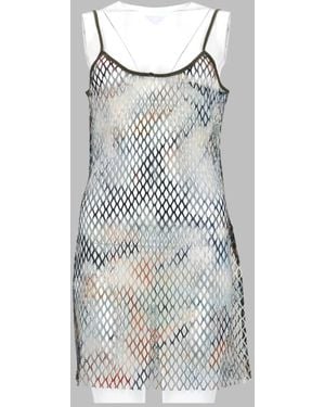 DIESEL Abito A Rete Con Stampa - Multicolor