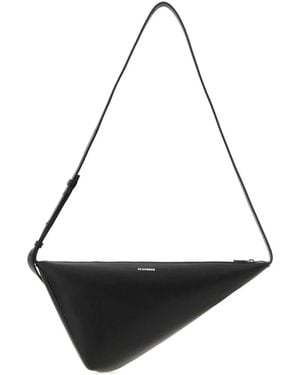 Jil Sander Triangle Crossbody - Black