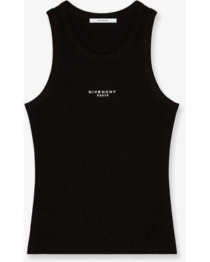 Givenchy Cotton Blend Tank Top - Black