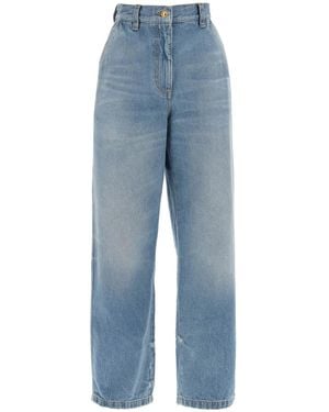 Palm Angels Denim Wide-Leg Jeans - Blue