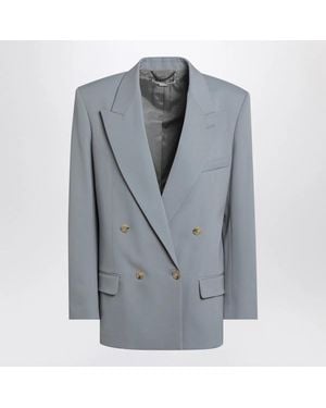 Stella McCartney Light Wool Double-Breasted Jacket - Gray