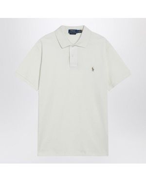 Polo Ralph Lauren Cream-Colored Cotton Custom Slim-Fit Polo Shirt - White