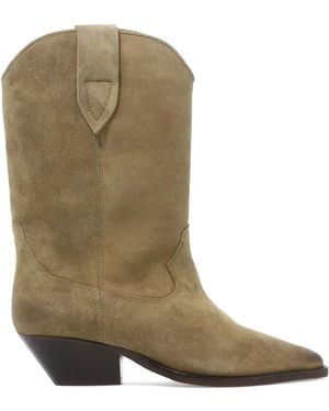 Isabel Marant "Duerto" Cowboy Boots - Green