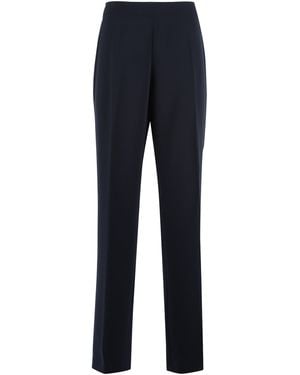 Clips High-Rise Pants - Blue