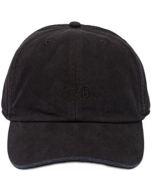 MM6 by Maison Margiela Cotton Cap - Black