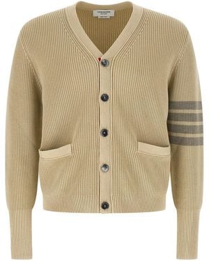 Thom Browne 'Garment Dye' Cardigan - Natural