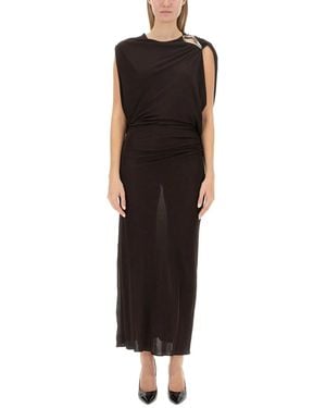 Lanvin Draped Dress - Black