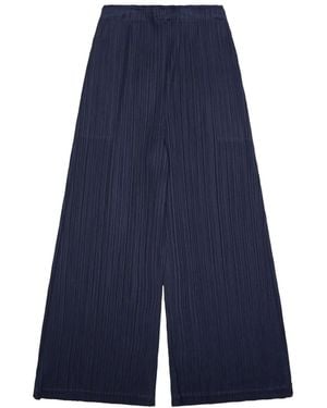 Pleats Please Issey Miyake Pantalone Plissettato - Blue