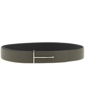 Tom Ford 'Icon' Reversible Belt - White