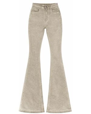 Rick Owens Drkshdw Bolan Bootcut Sand Waxed Jeans - Grey