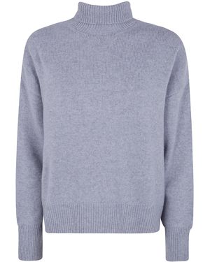 Mrz Turtleneck Oversized Jumper - Blue