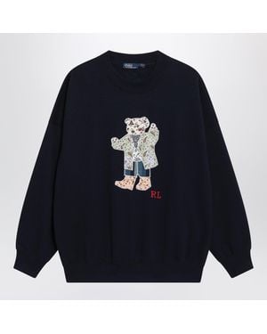 Polo Ralph Lauren Polo Bear Patchwork Sweatshirt - Blue