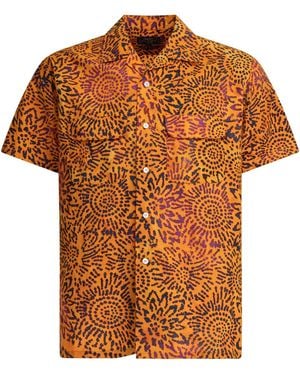 Beams Plus Cotton Shirt - Orange