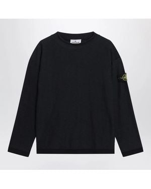 Stone Island Crater Neck Jumper - Black