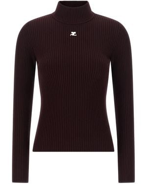 Courreges 'Reedition' Sweater - Black