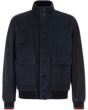 Gucci Suede Jacket - Blue