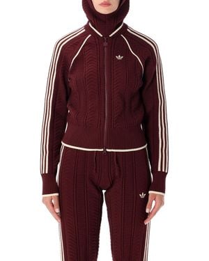 adidas Originals Adidas/Vivid Sst Knitted Track Jacket - Red