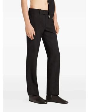 Courreges Courregès Tailored Wool Pants - Black