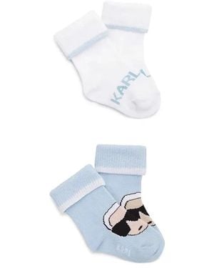 KARL LAGERFELD Set 2 Socks - White