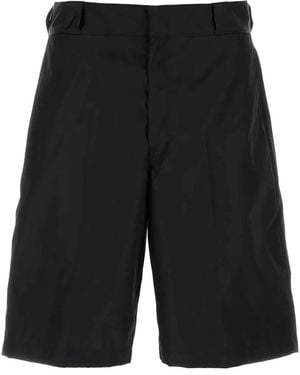 Prada Re-Nylon Bermuda Shorts - Black