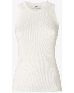 Fendi Cotton Tops - White