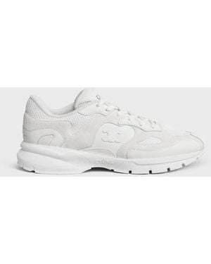 Celine Low Laceup Trainer - White