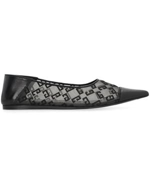 Givenchy 4G Pointy-Toe Ballet Flats - Black