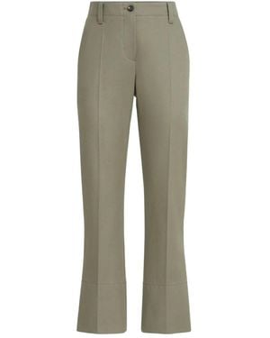 Brunello Cucinelli Slim Flared Pants - Gray
