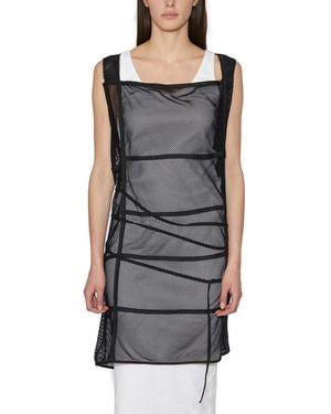 Ame Long Mesh Sweater - Gray