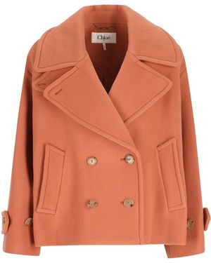 Chloé Short Coat - Orange