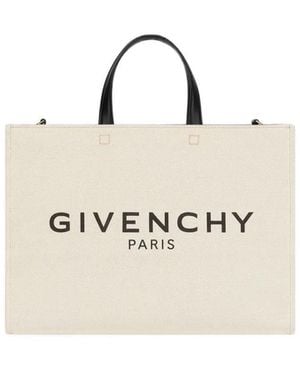 Givenchy Medium G-Tote Shopping Bag - Natural