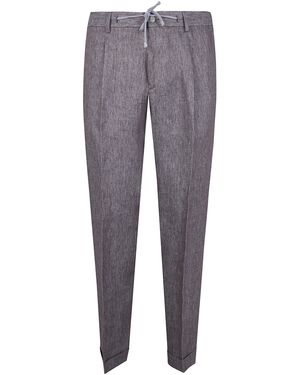 Barba Napoli "Roma" Chino Trousers - Grey