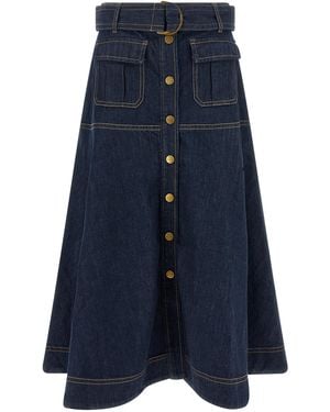 Zimmermann Denim Skirt - Blue