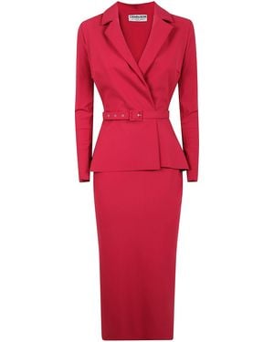 Chiara Boni "Thadira Midi" Jersey Dress - Red