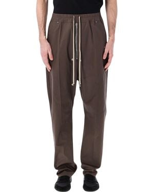 Rick Owens Bela Poplin Pants - Brown
