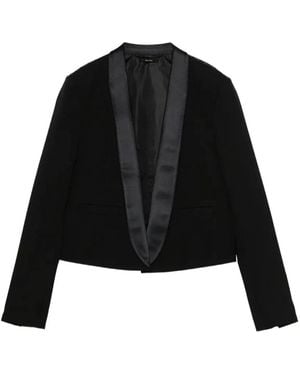 Tom Ford Cropped Tuxedo Jacket - Black