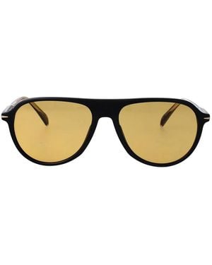 David Beckham Matte Acetate Sunglasses - Brown