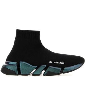 Balenciaga Stretch Fabric Speed 2.0 Sneakers - Black
