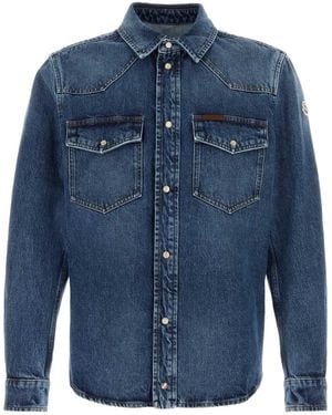 Moncler Classic Button-Down Shirt - Blue