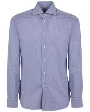 Borriello Cotton Poplin Shirt - Blue