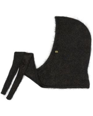 Ganni Mohair Balaclava - Black