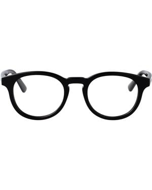 McQueen Transparent Recycled Acetate Glasses - Black