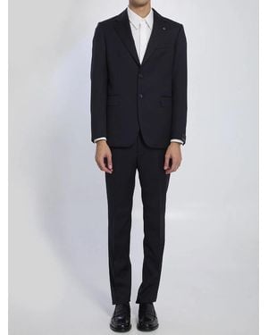 Tagliatore Single-Breasted Suit - Black