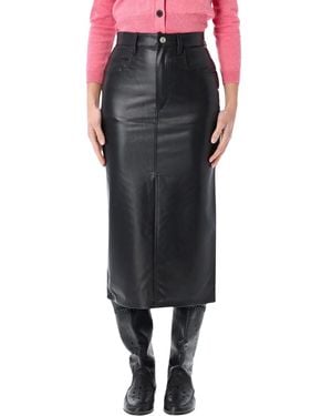 Isabel Marant Isabel Marant Etoile Marant Étoile Nilauria Faux Leather Skirt - Black
