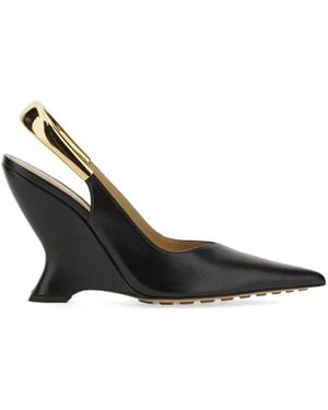 Bottega Veneta Pointed Slingback Court Shoes - White