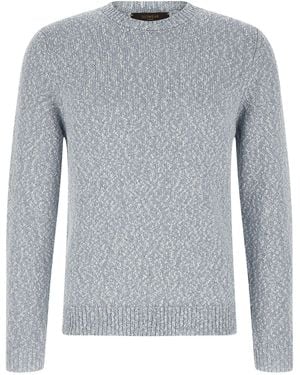 Zanone Two-Tone Yarn Sweater - Gray