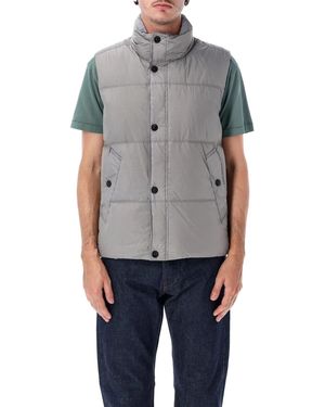 Stone Island Crinkle Reps Ny Vest - Gray